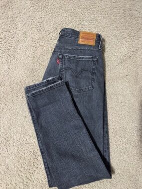 Levi's Women Black Straight-Leg Jeans w27 l28